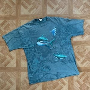Nature AOP Shark Tee